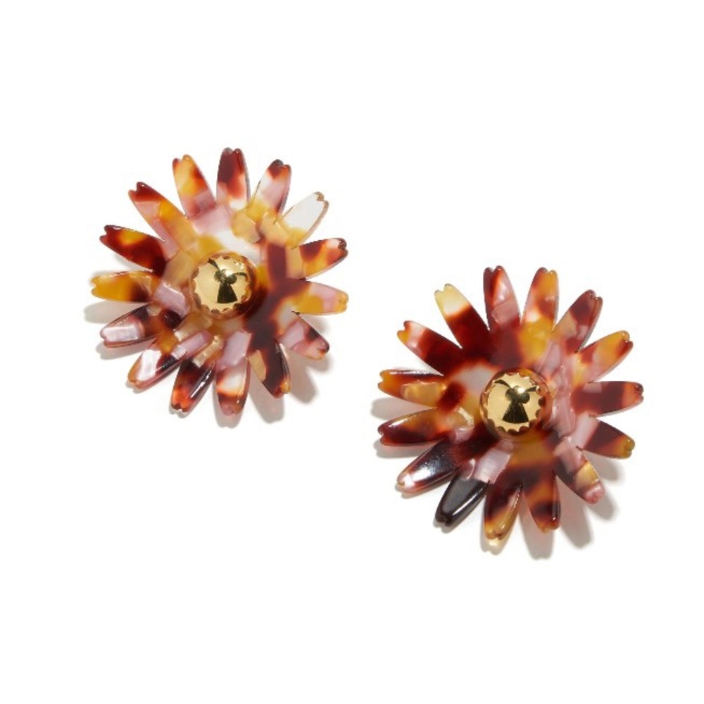 NWOT Lele Sadoughi Daisy Button Earrings